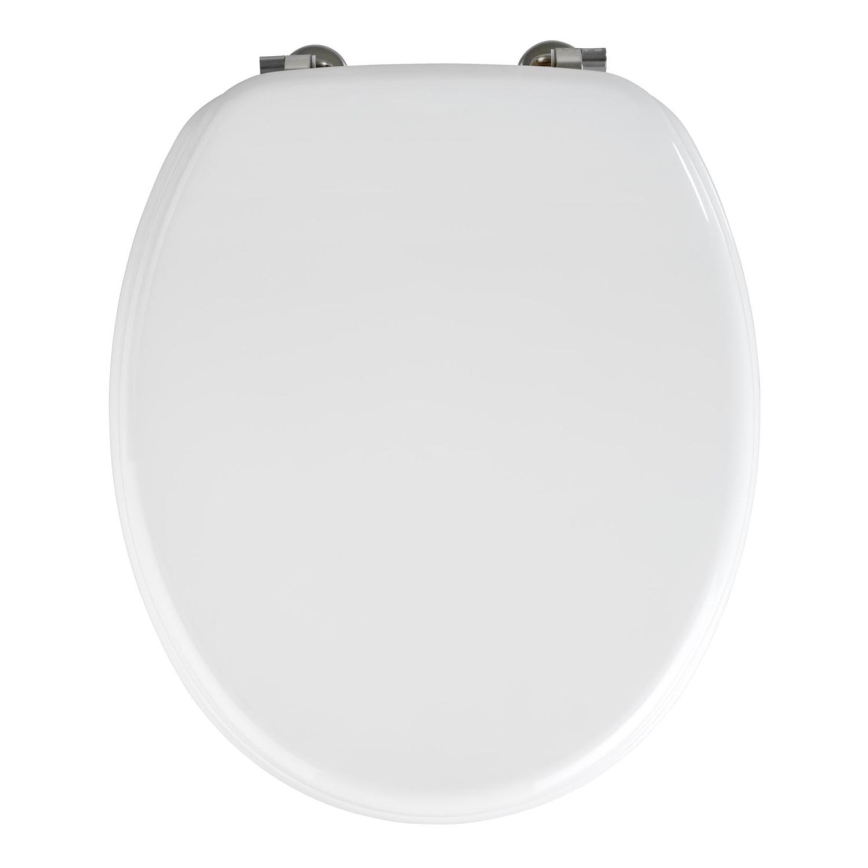 WENKO 154008100-WC WC-poti kaas VALENCIA 43x36 cm valge/hõbedane