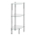 WENKO 15850100 - Riiul YAGO 30x74 cm roostevaba teras/hõbedane/läbipaistev