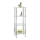 WENKO 15853100 - Riiul YAGO 40x104 cm roostevaba/hõbedane/läbipaistev