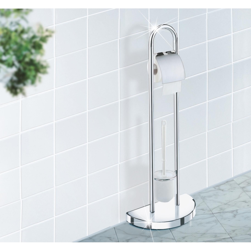 WENKO 16608100 - COSENZA WC-hari 33x84 cm läikiv kroom/satiin