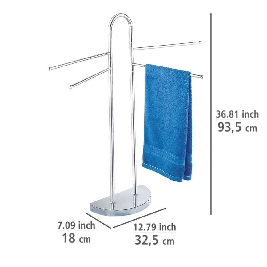 WENKO 16610100 - Rätikuhoidja COSENZA 33x93,5 cm läikiv kroom