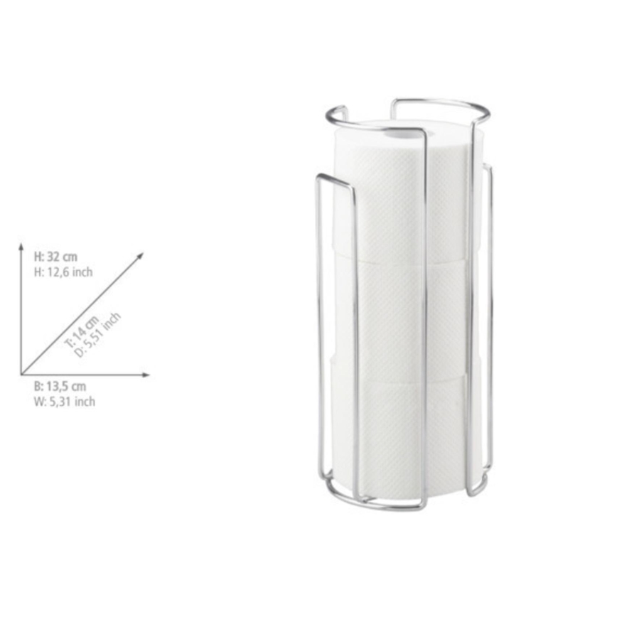 WENKO 16825100 - MILANO tualettpaberihoidja 13,5x32 cm läikiv kroom