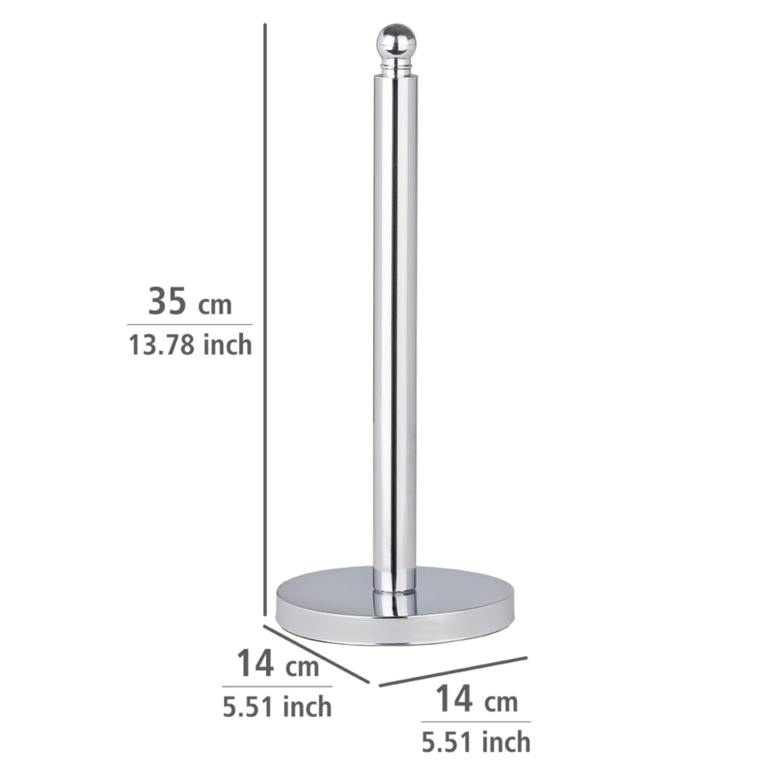 WENKO 16878100 - WC-paberihoidja VITERBO 14x35 cm hõbedane