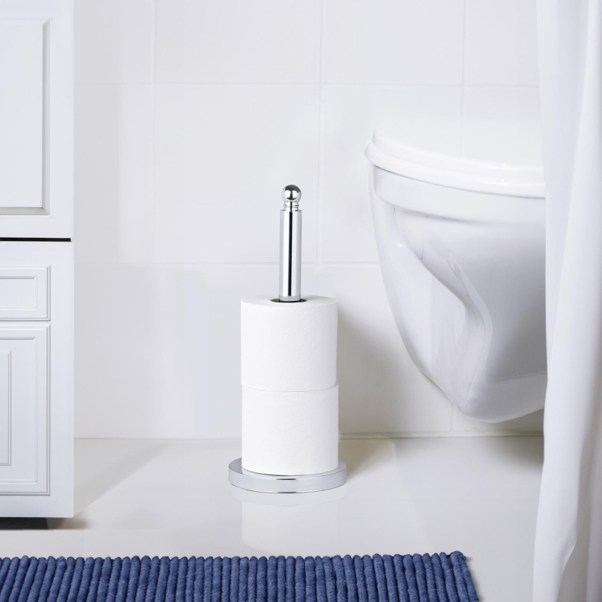 WENKO 16878100 - WC-paberihoidja VITERBO 14x35 cm hõbedane
