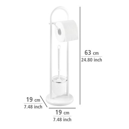 WENKO 17092100 - WC-hari SIENA 19x63 cm valge/satiin