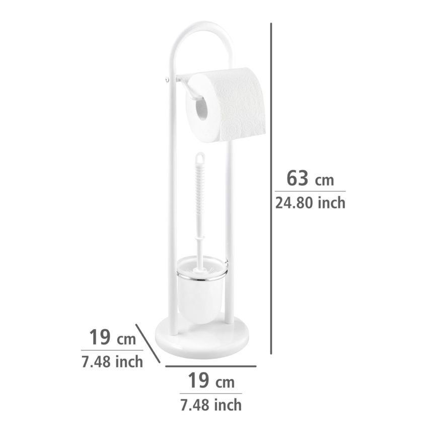 WENKO 17092100 - WC-hari SIENA 19x63 cm valge/satiin