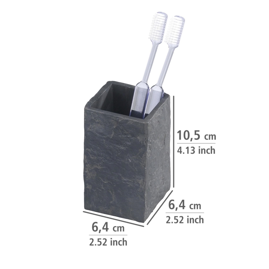 WENKO 17920100 - SLATE ROCK tass 6,4x10,5 cm antratsiit