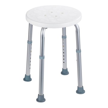 WENKO 1792921100-Taburet SECURA 45,5x45,5 cm valge/hõbedane/hall