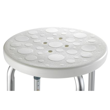 WENKO 1792921100-Taburet SECURA 45,5x45,5 cm valge/hõbedane/hall