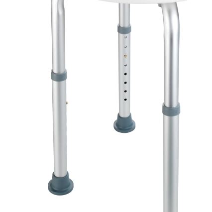 WENKO 1792921100-Taburet SECURA 45,5x45,5 cm valge/hõbedane/hall