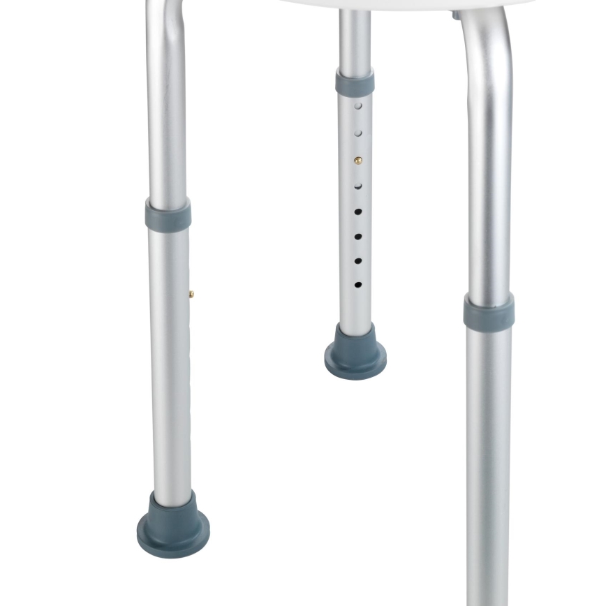 WENKO 1792921100-Taburet SECURA 45,5x45,5 cm valge/hõbedane/hall