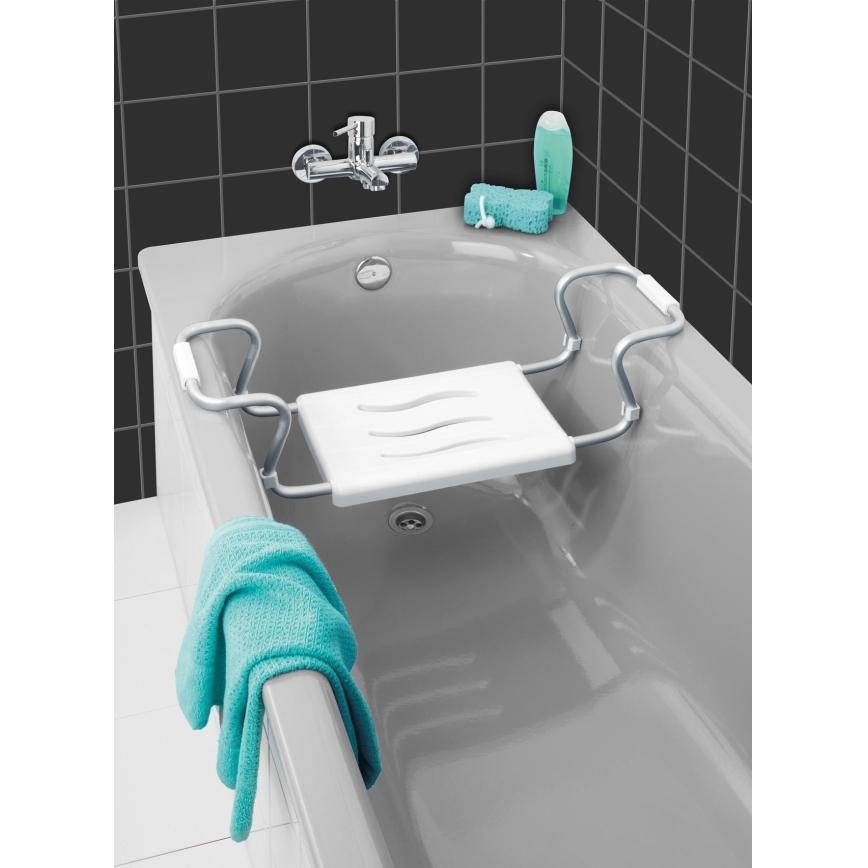 WENKO 17930100-Vanni iste SECURA 26x18 cm valge/hõbedane