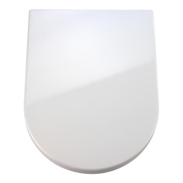 WENKO 18396100-WC WC-poti kaas PALMA 46,5x35,7 cm valge/hõbedane