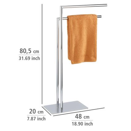 WENKO 18563100 - vabalt seisev rätikuhoidja RECCO 48x80,5 cm läikiv kroom
