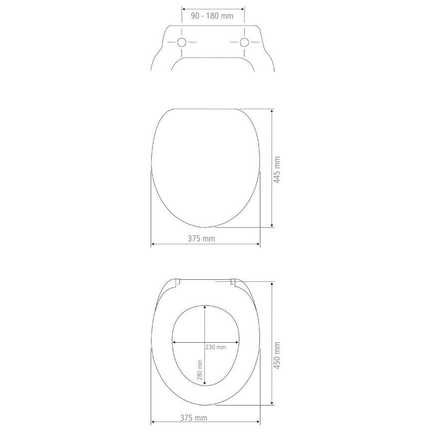 WENKO 18760100-WC poti kaas OTTANA 37,5x44,5 cm beež/hõbedane