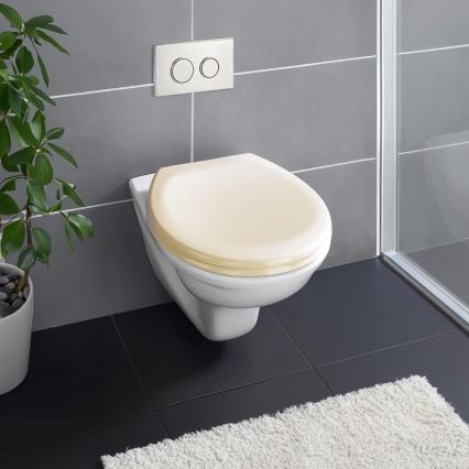 WENKO 18760100-WC poti kaas OTTANA 37,5x44,5 cm beež/hõbedane