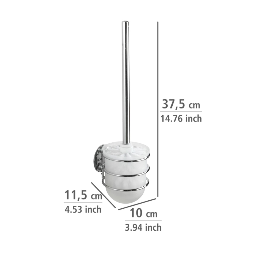 WENKO 18768100-WC komplekt TURBO-LOC ümmargune teras 10x37,5 cm läikiv kroom/valge