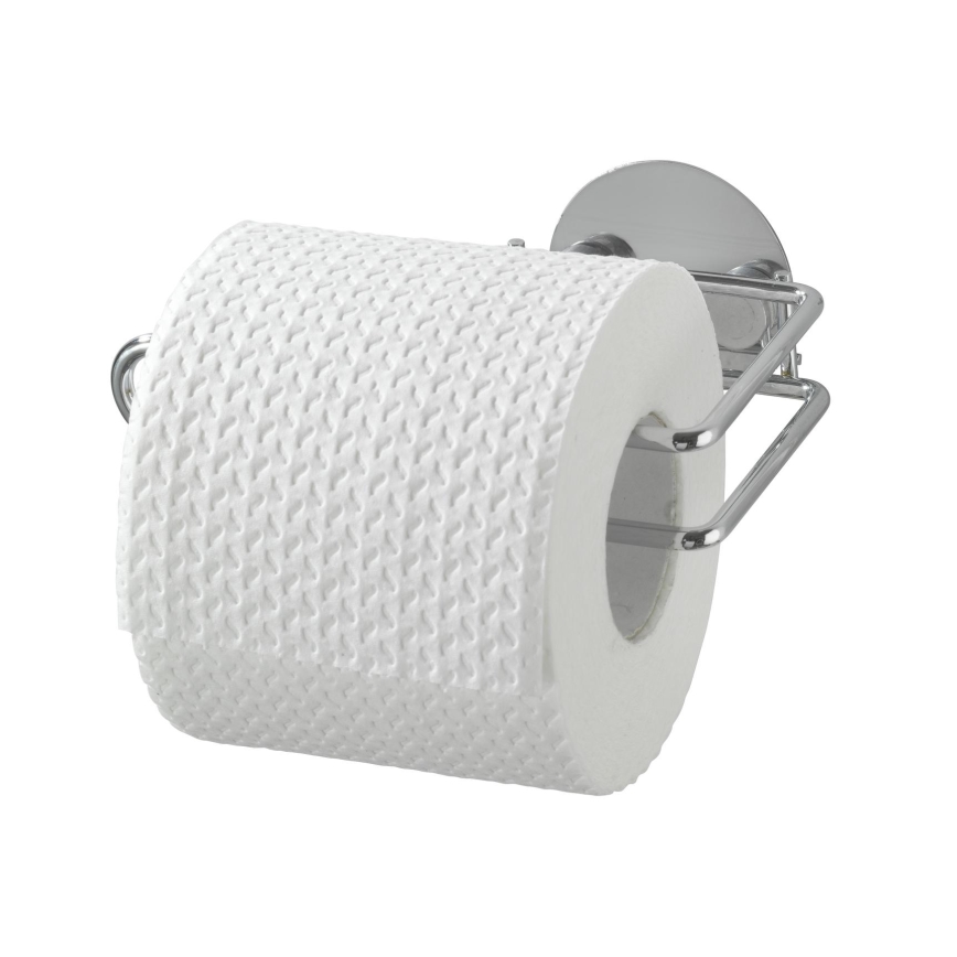 WENKO 18774100 - tualettpaberihoidja TURBO-LOC RUND, teras, 14 x 9 cm, kroomitud