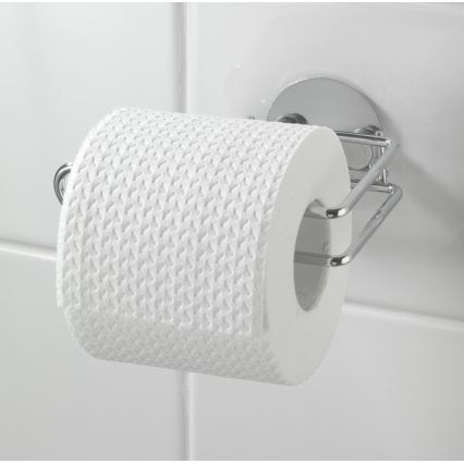 WENKO 18774100 - tualettpaberihoidja TURBO-LOC RUND, teras, 14 x 9 cm, kroomitud