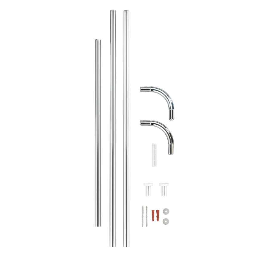 WENKO 19215100 - UNIVERSAL varraskinnitus 2x2 cm kroom/valge