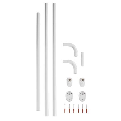 WENKO 19216100 - Vardahoidik UNIVERSAL 2,5x2,5 cm valge