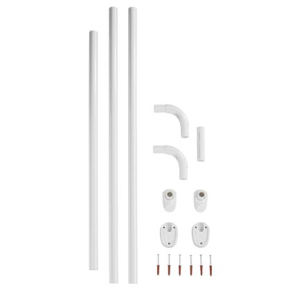 WENKO 19216100 - Vardahoidik UNIVERSAL 2,5x2,5 cm valge