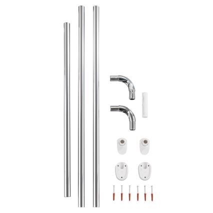 WENKO 19218100 - Varras UNIVERSAL 2,5x2,5 cm kroom/valge