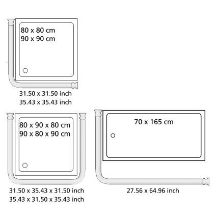 WENKO 19218100 - Varras UNIVERSAL 2,5x2,5 cm kroom/valge