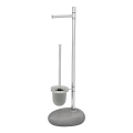 WENKO 19494100 - WC-hari PEBBLE STONE 23,5x70 cm läikiv kroom/hall/satiin