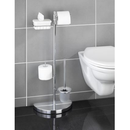 WENKO 196022500 - Tualettikeskus SPACE MARVEL 34x84,5 cm hõbe/satiin