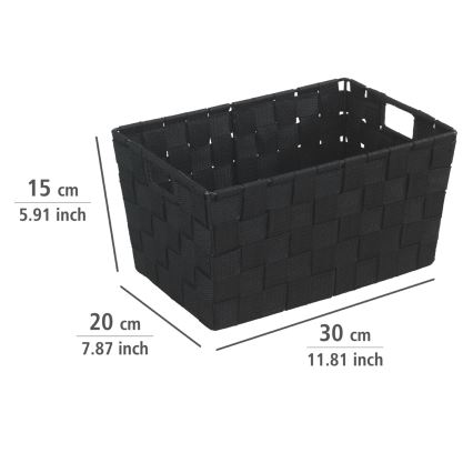 WENKO 19878100 - korv ADRIA 30x20 cm must