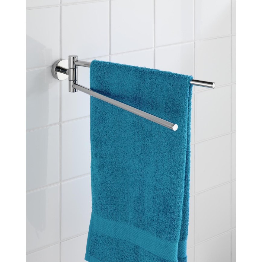 WENKO 20213100 - BOSIO SHINE rätikuhoidja 43x9 cm roostevaba teras/hõbedane