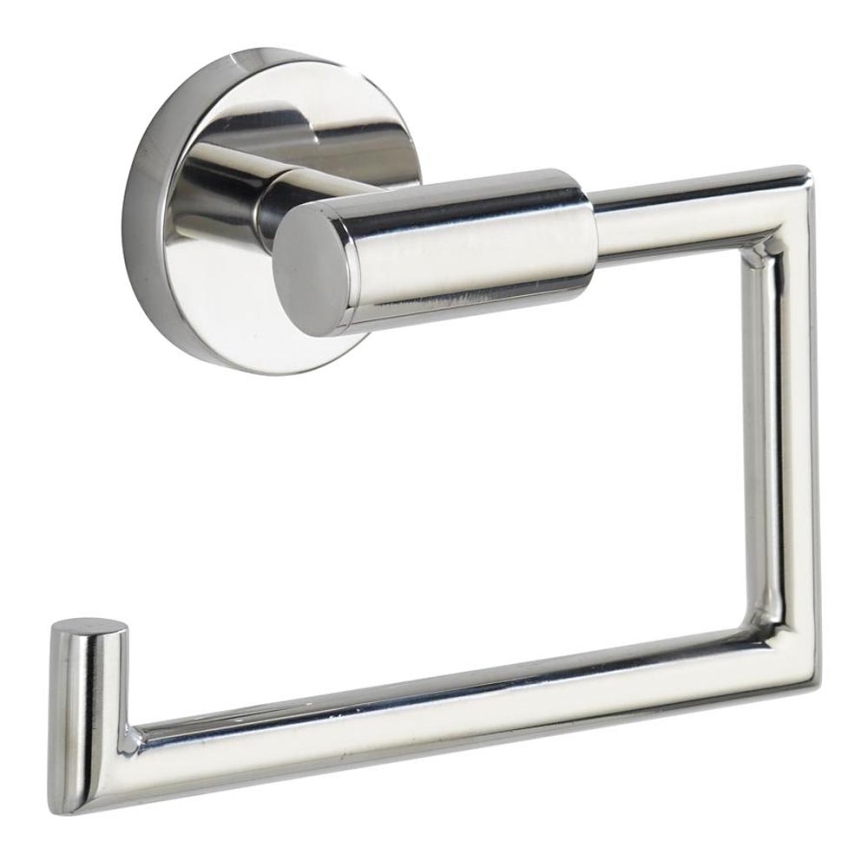WENKO 20216100 - Tualettpaberihoidja BOSIO SHINE 15x10,5 cm roostevaba/hõbedane
