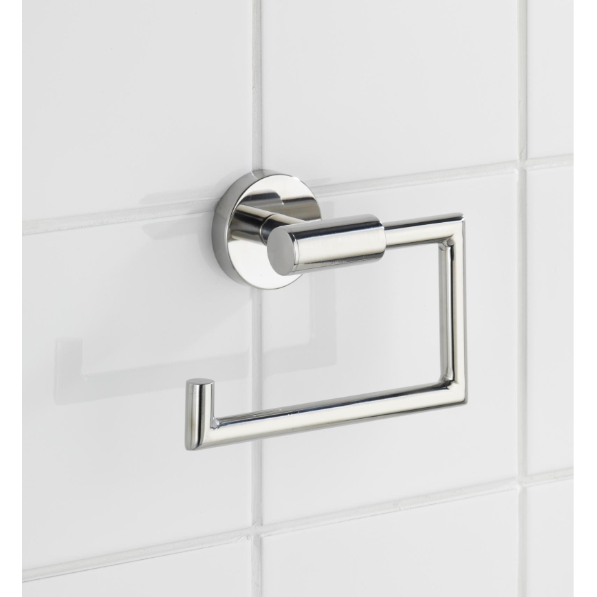 WENKO 20216100 - Tualettpaberihoidja BOSIO SHINE 15x10,5 cm roostevaba/hõbedane