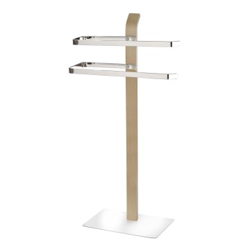 WENKO 20396100 - Rätikuhoidja SAMONA 40,5x79,5 cm läikiv kroom/pruun