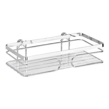 WENKO 20409100-PREMIUM roostevabast terasest riiul 24x13,5 cm roostevaba/hõbedane