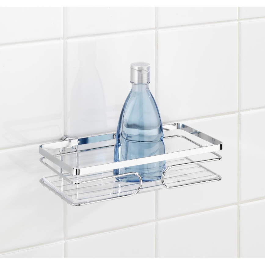 WENKO 20409100-PREMIUM roostevabast terasest riiul 24x13,5 cm roostevaba/hõbedane