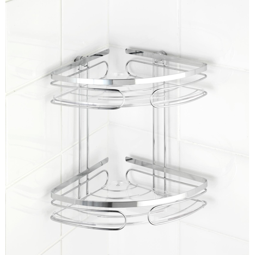 WENKO 20412100-Nurgariiul PREMIUM ROOSTEVABA TERAS 26,5x27,5 cm roostevaba/hõbedane