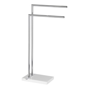 WENKO 20487100 - Rätikuhoidja NOBLE 45,5x82 cm läikiv kroom/valge