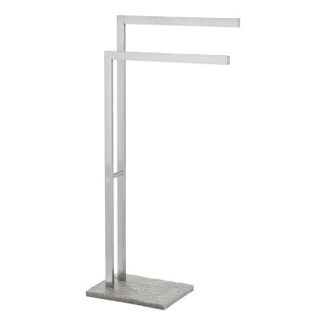 WENKO 20603100 - Rätikuhoidja GRANIT 43,5x86,5 cm roostevaba teras/satiin/hall