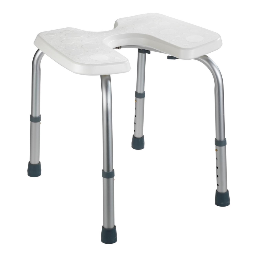 WENKO 206051100-SECURA taburet 46x53,5 cm valge/hõbedane