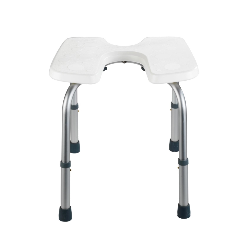 WENKO 206051100-SECURA taburet 46x53,5 cm valge/hõbedane