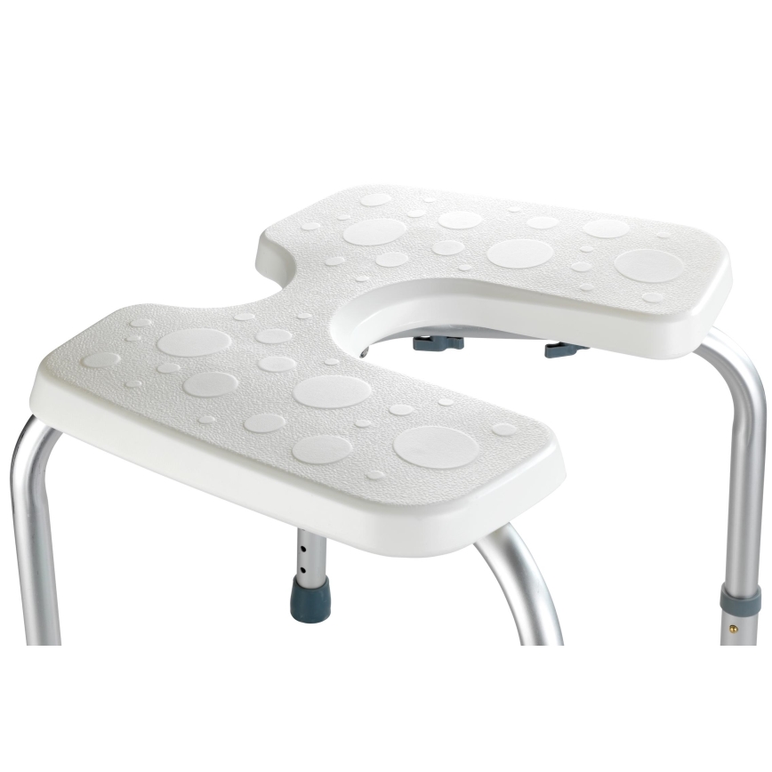 WENKO 206051100-SECURA taburet 46x53,5 cm valge/hõbedane