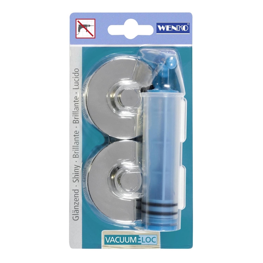 WENKO 20643100 – Adapter CLA+PREM+STYLE AD VL 6x2,8 cm läikiv kroom