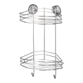 WENKO 20885100 - nurkriiul VACUUM-LOC, ümmargune, kroomitud teras, 24,5x41 cm