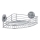 WENKO 20887100-riiul VACUUM-LOC ümmargune teras 31x22,5 cm läikiv kroom