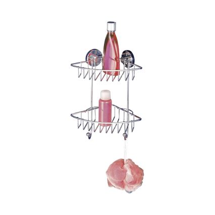 WENKO 20888100-nurkriiul VACUUM-LOC RUND STAH 22,5x29,5 cm läikiv kroom
