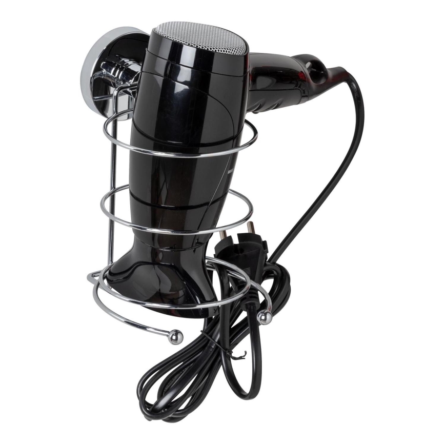 WENKO 20896100-Föönipidik VACUUM-LOC MILAZZO 12x17 cm läikiv kroom