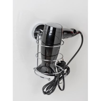WENKO 20896100-Föönipidik VACUUM-LOC MILAZZO 12x17 cm läikiv kroom