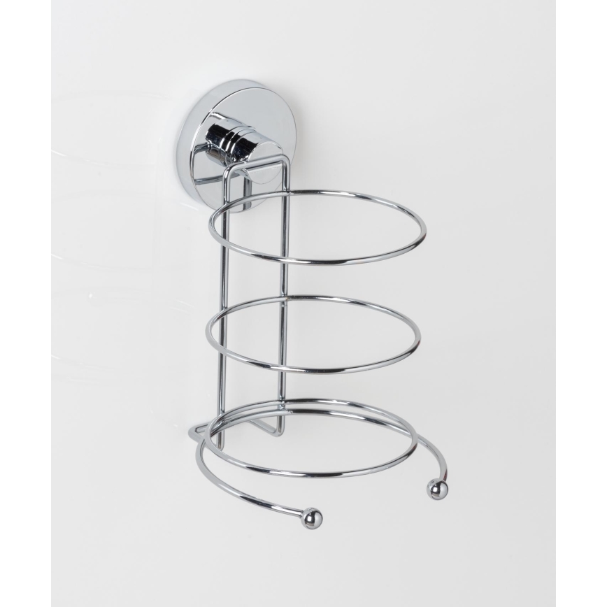 WENKO 20896100-Föönipidik VACUUM-LOC MILAZZO 12x17 cm läikiv kroom